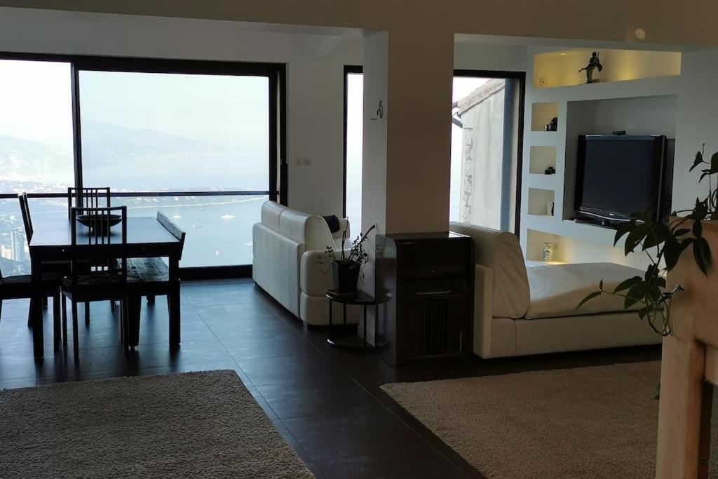 Villa With Unique & Breathtaking View Over Sea, Monte-Carlo, Italy & Alps La Turbie Exteriör bild