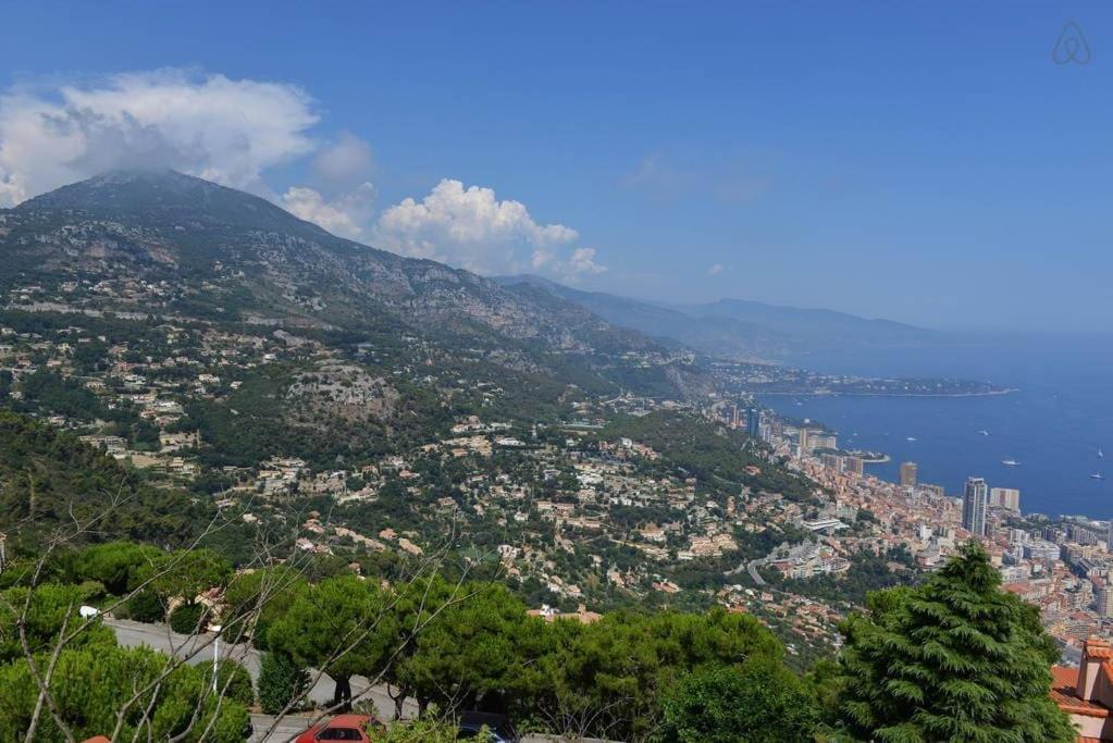 Villa With Unique & Breathtaking View Over Sea, Monte-Carlo, Italy & Alps La Turbie Exteriör bild