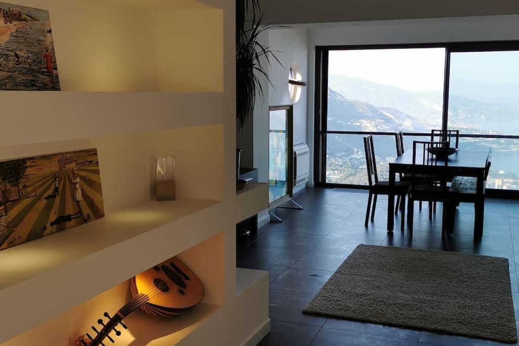 Villa With Unique & Breathtaking View Over Sea, Monte-Carlo, Italy & Alps La Turbie Exteriör bild
